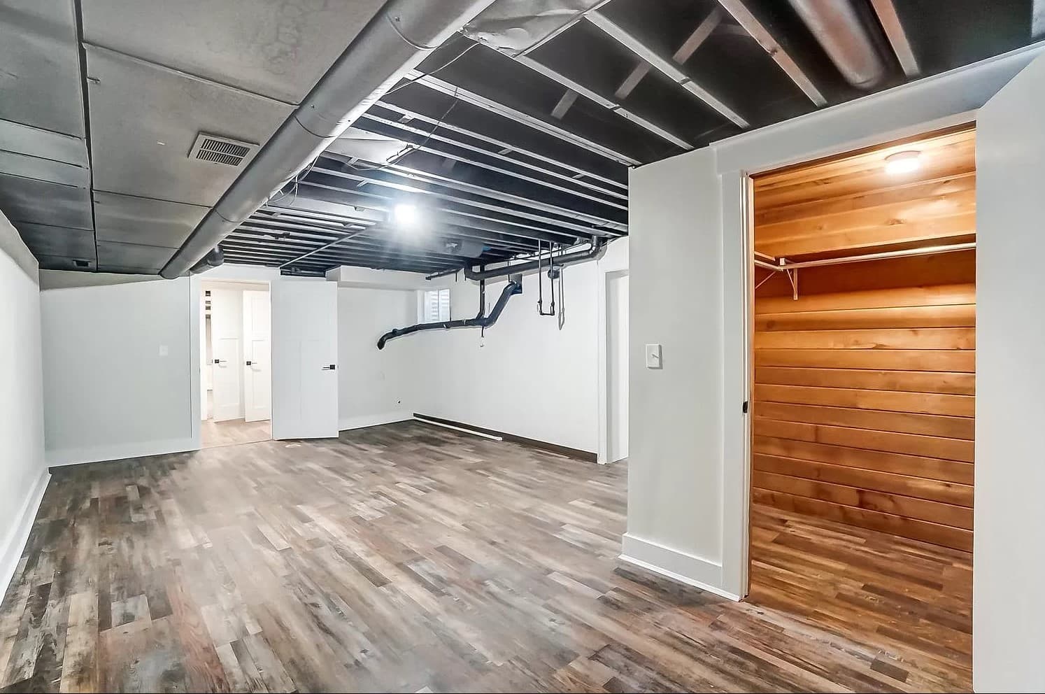 Finished Basement with Cedar Closet