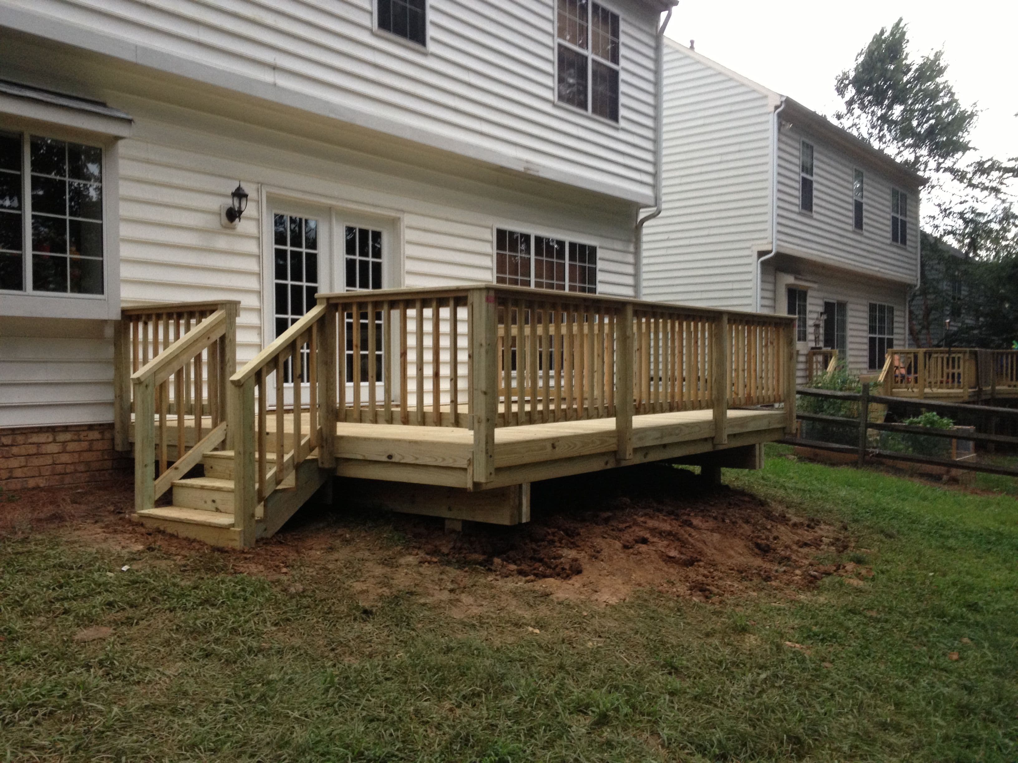 Pressure-Treated Rear Deck